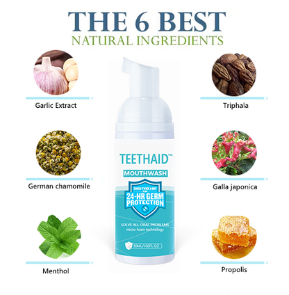Teethaid™ Mouthwash, Calculus Removal, Teeth Whitening, Healing Mouth Ulcers, Eliminating Bad Breath, Preventing and Healing Caries, Tooth Regeneration⭐⭐⭐⭐⭐